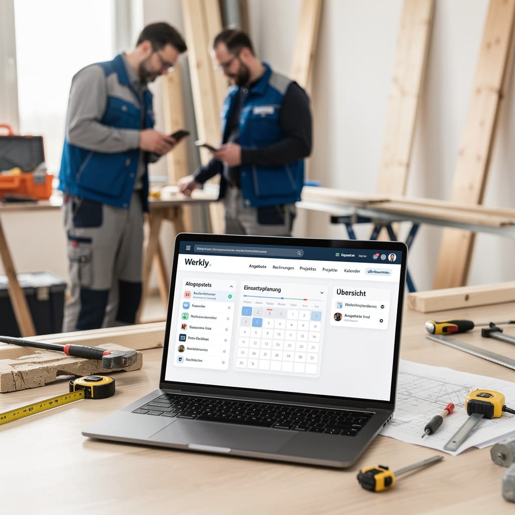 Titelbild: Handwerkersoftware – warum alles in einem Tool sich auszahlt