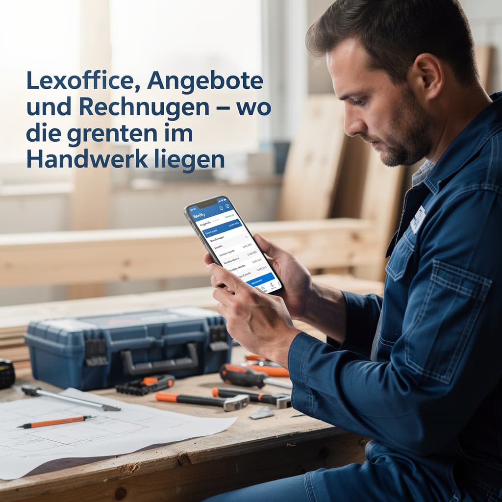 Titelbild: Lexoffice, Angebote und Rechnungen – wo die Grenzen im Handwerk liegen