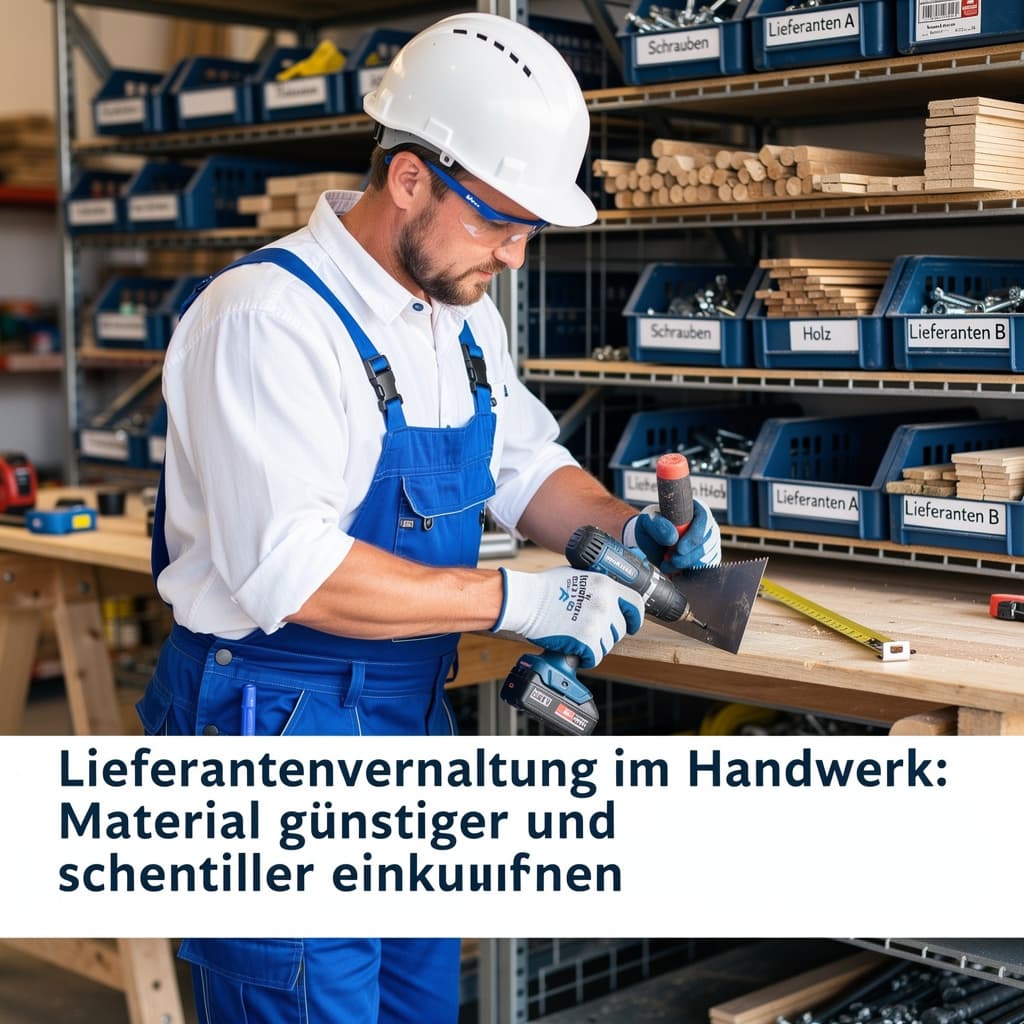 Titelbild: Lieferantenverwaltung im Handwerk: Material günstiger und schneller einkaufen