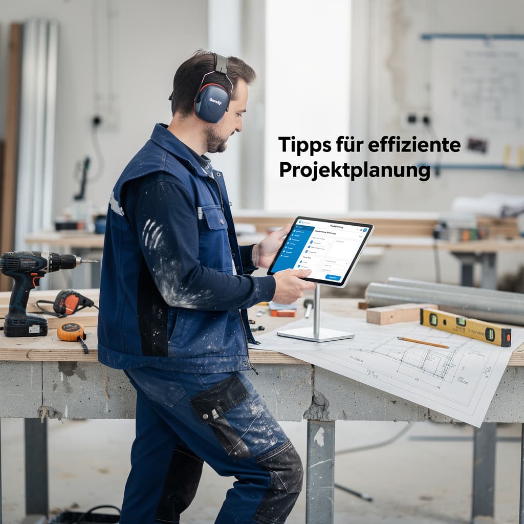 Titelbild: Effiziente Projektplanung im Handwerk