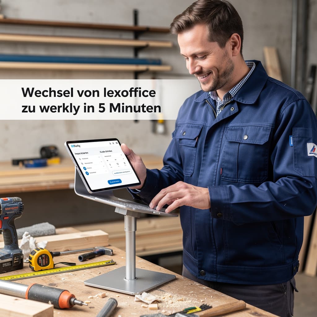 Titelbild: Wechsel von lexoffice zu bleno in 5 Minuten