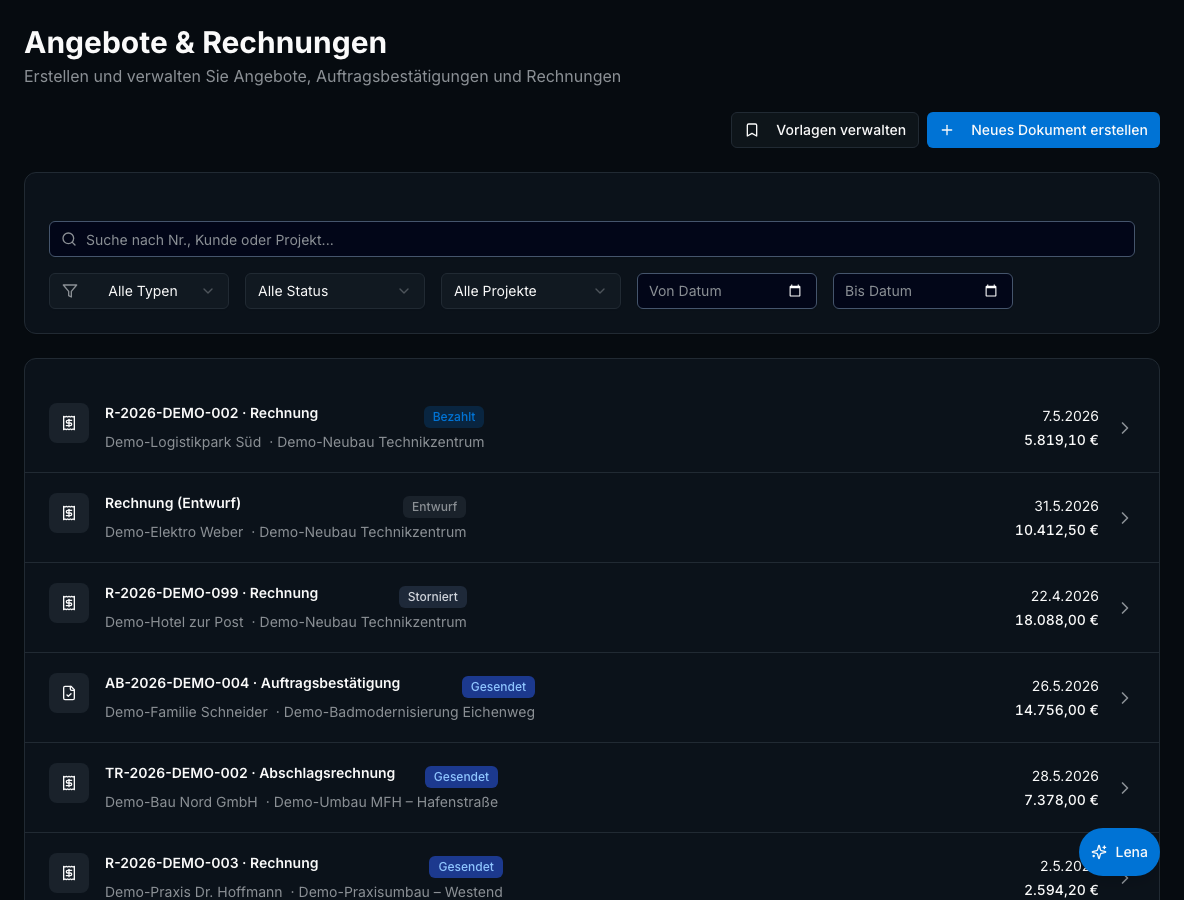 Digitales Aufmaß in Bleno – Produktansicht