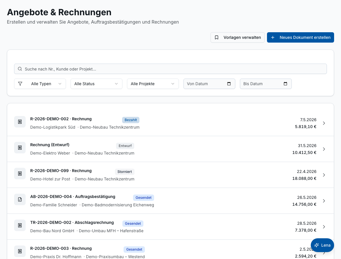 Digitales Aufmaß in Bleno – Produktansicht